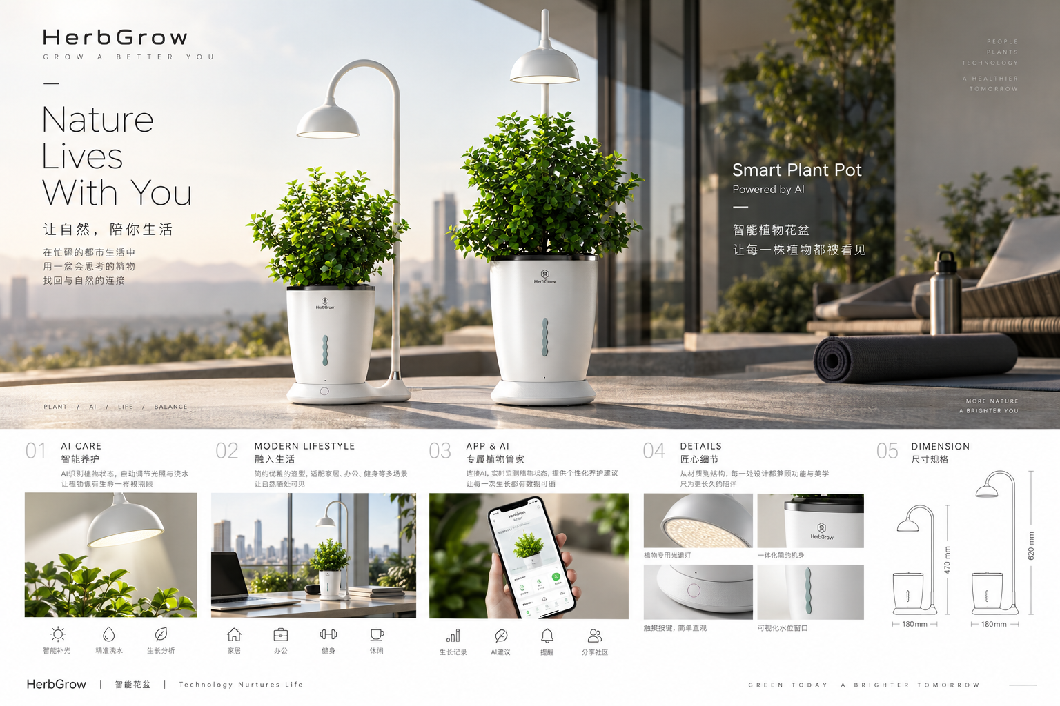 HerbGrow product design board